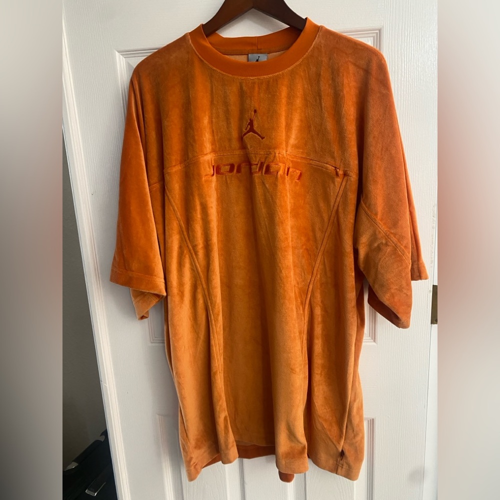 Vintage Velour Jordan Men's Orange Shirt